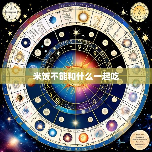 米饭不能和什么一起吃