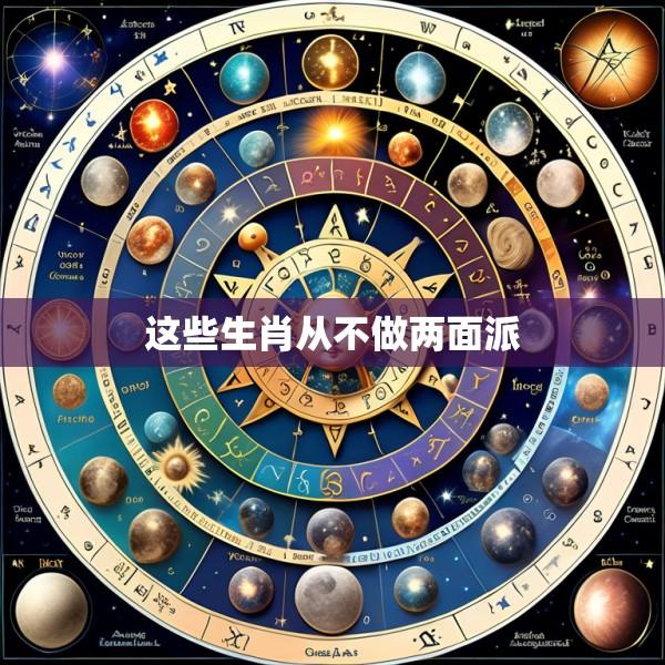 这些生肖从不做两面派