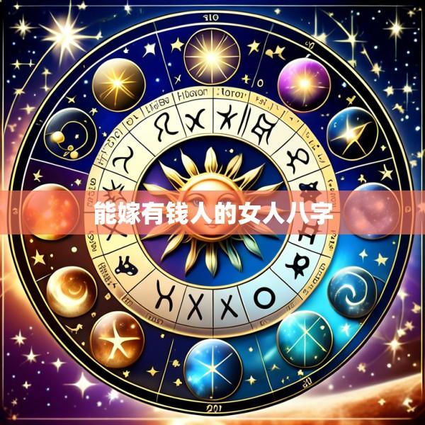 能嫁有钱人的女人八字