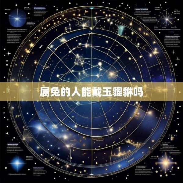 属兔的人能戴玉貔貅吗