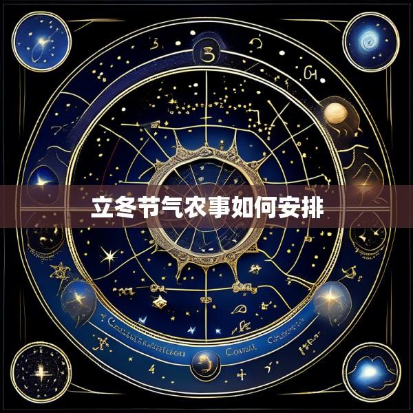 立冬节气农事如何安排
