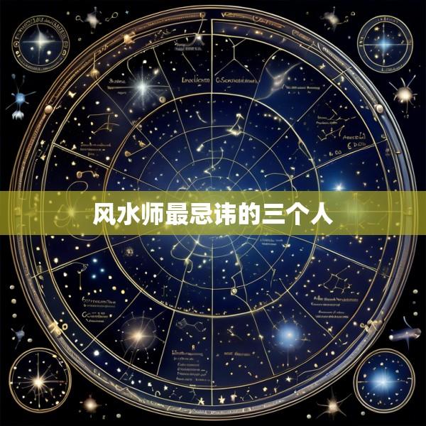 风水师最忌讳的三个人