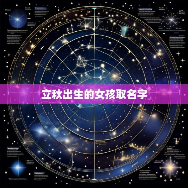 立秋出生的女孩取名字