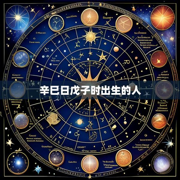 辛巳日戊子时出生的人