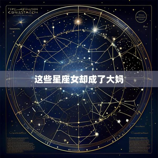 这些星座女却成了大妈