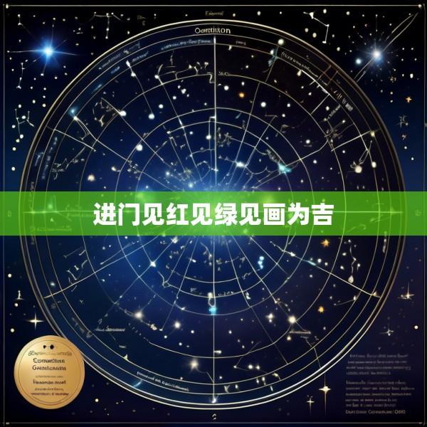 进门见红见绿见画为吉