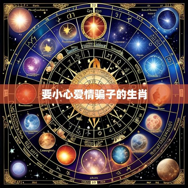 要小心爱情骗子的生肖