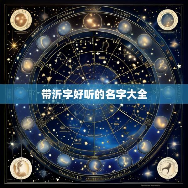 带沂字好听的名字大全