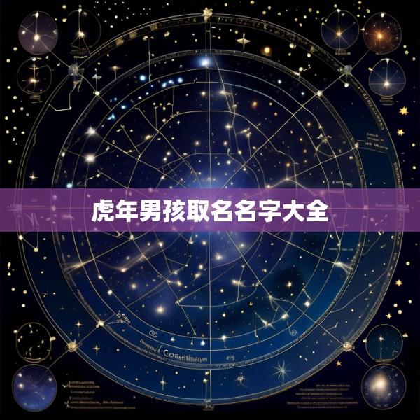 虎年男孩取名名字大全