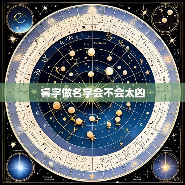 睿字做名字会不会太凶