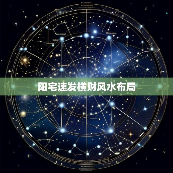 阳宅速发横财风水布局