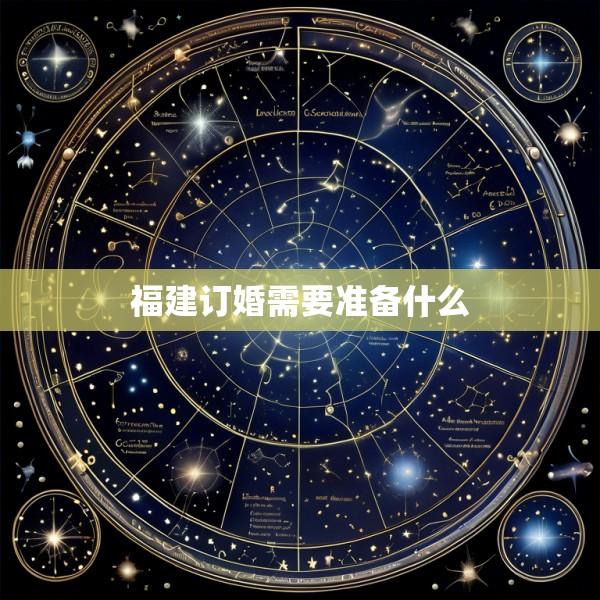 福建订婚需要准备什么