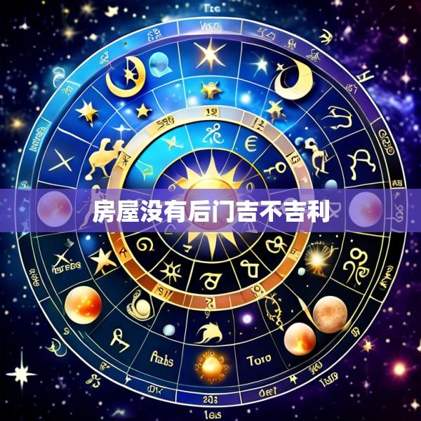 房屋没有后门吉不吉利