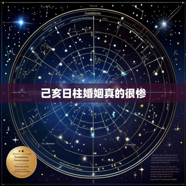己亥日柱婚姻真的很惨