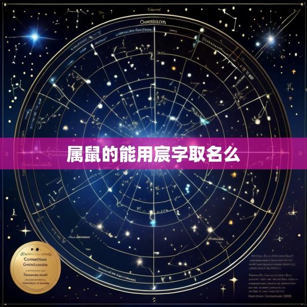 属鼠的能用宸字取名么