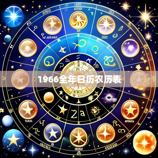 1966全年日历农历表