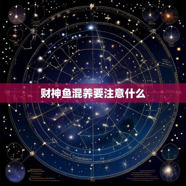 财神鱼混养要注意什么