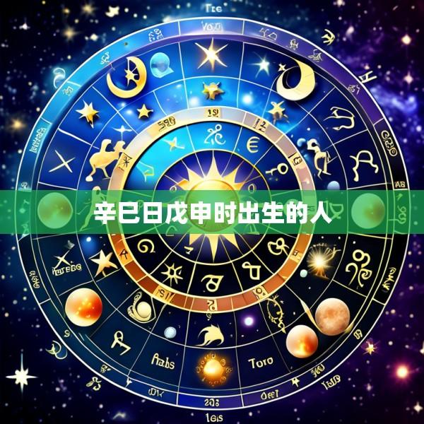 辛巳日戊申时出生的人