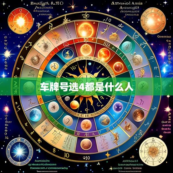 车牌号选4都是什么人