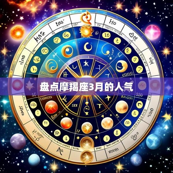 盘点摩羯座3月的人气