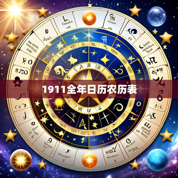 1911全年日历农历表