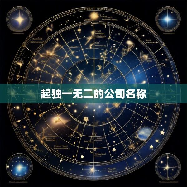 起独一无二的公司名称