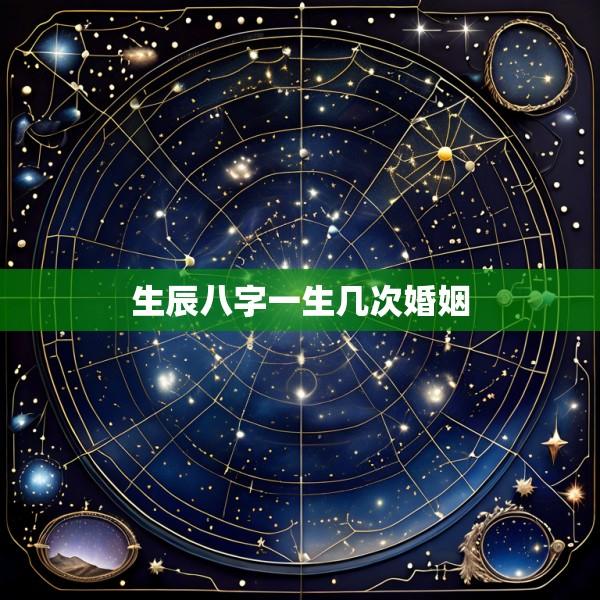生辰八字一生几次婚姻