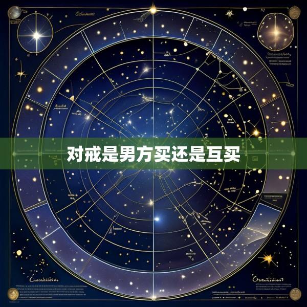对戒是男方买还是互买