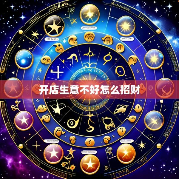 开店生意不好怎么招财