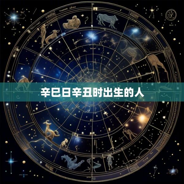 辛巳日辛丑时出生的人