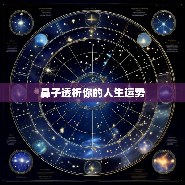 鼻子透析你的人生运势