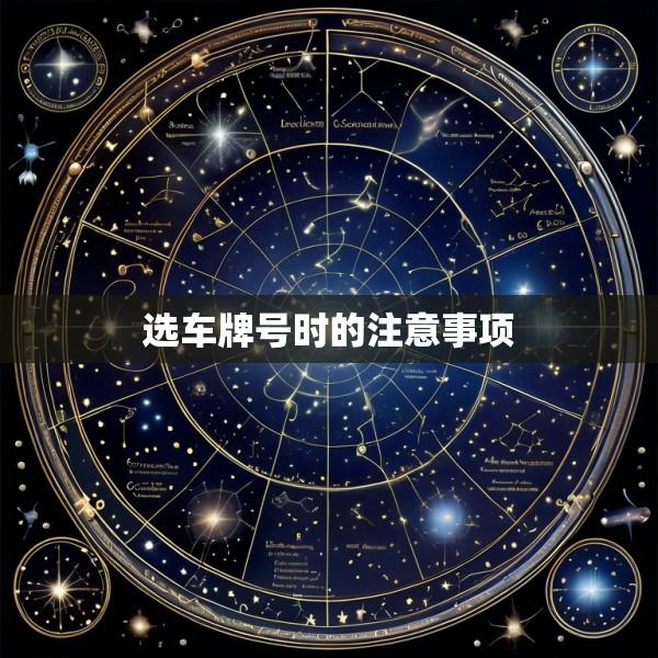 选车牌号时的注意事项