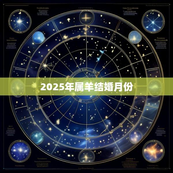 2025年属羊结婚月份