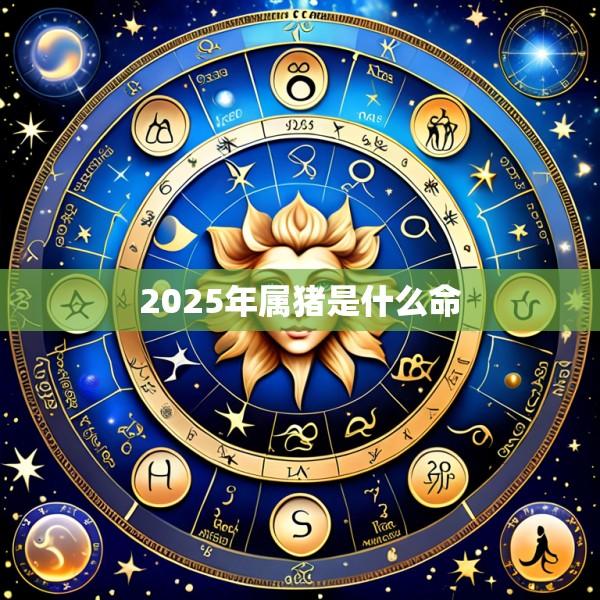 2025年属猪是什么命