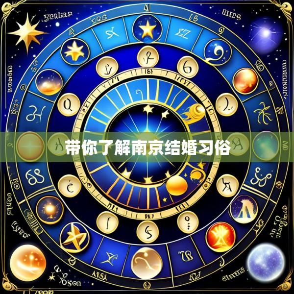 带你了解南京结婚习俗