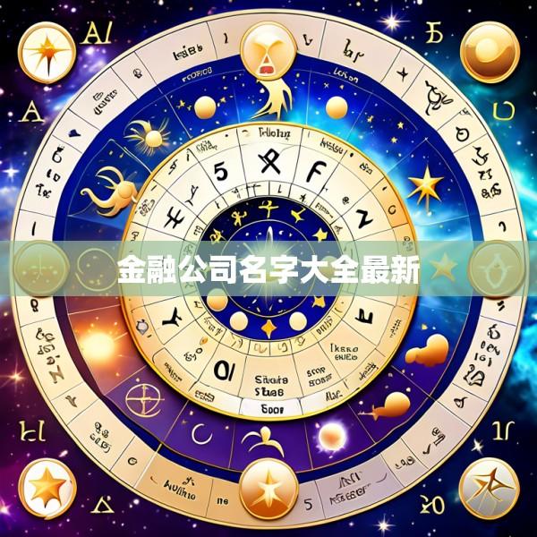 金融公司名字大全最新