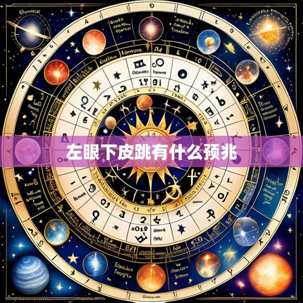 左眼下皮跳有什么预兆
