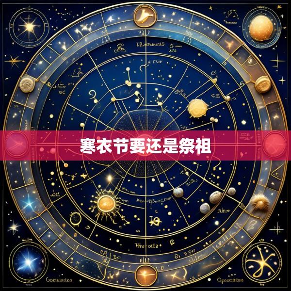 寒衣节要还是祭祖