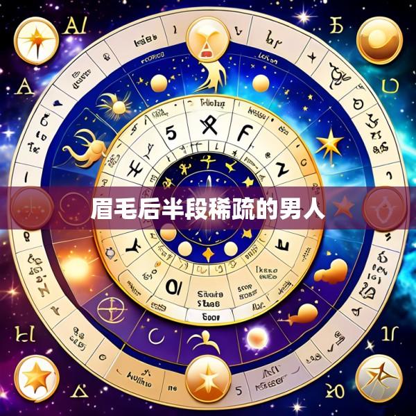 眉毛后半段稀疏的男人