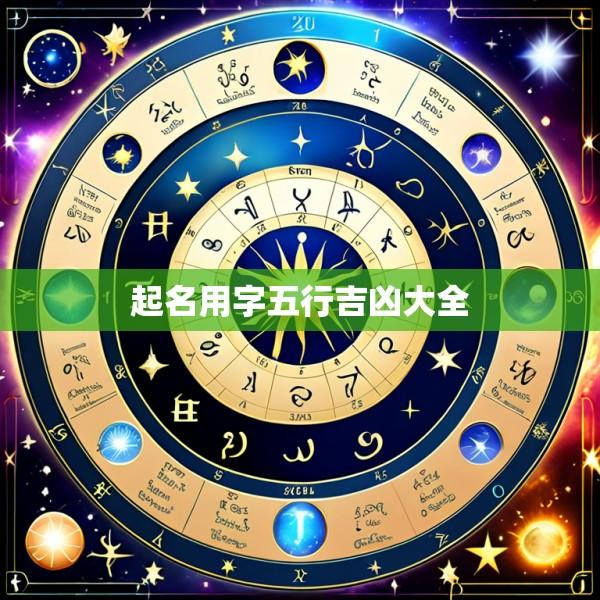 起名用字五行吉凶大全