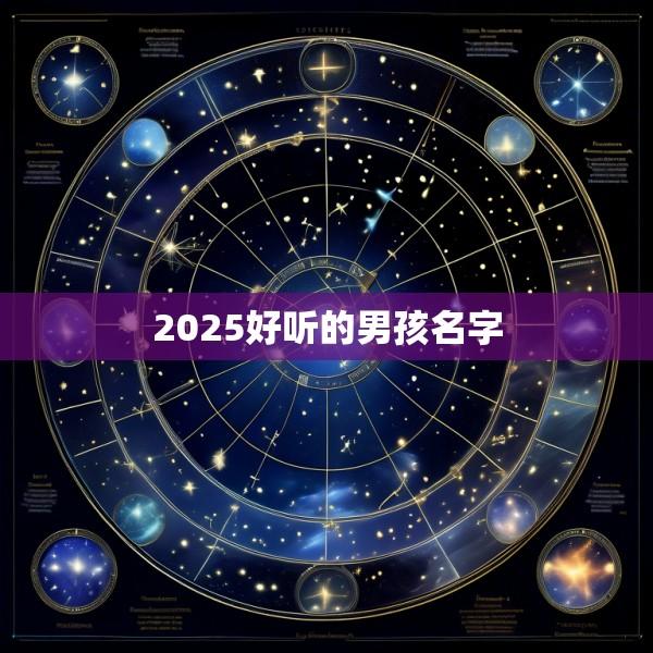 2025好听的男孩名字