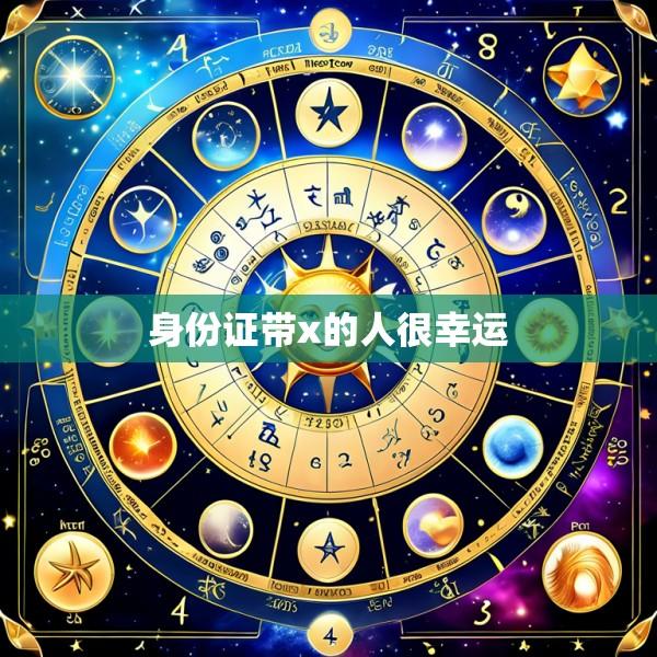 身份证带x的人很幸运