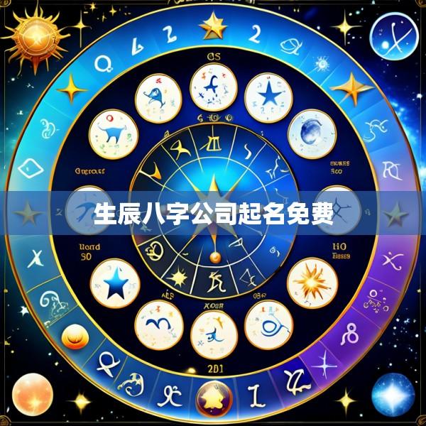 生辰八字公司起名免费