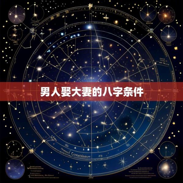 男人娶大妻的八字条件