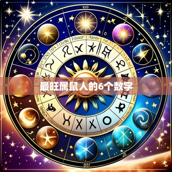 最旺属鼠人的6个数字