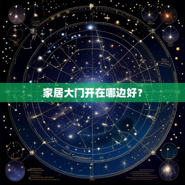 家居大门开在哪边好？