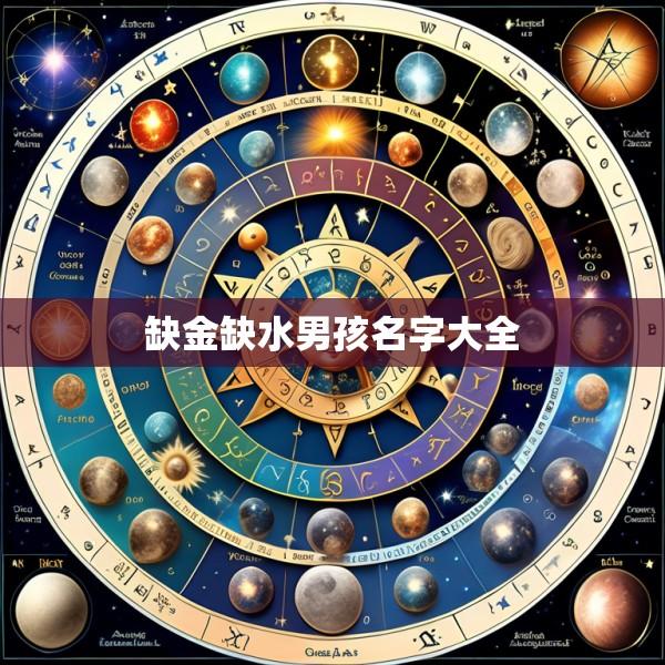 缺金缺水男孩名字大全