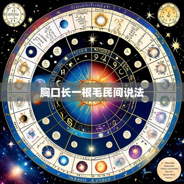 胸口长一根毛民间说法