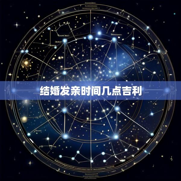 结婚发亲时间几点吉利