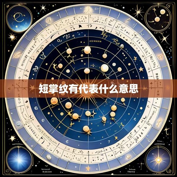 短掌纹有代表什么意思